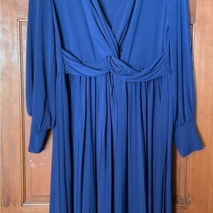 Eloquii Royal Blue Long Sleeve Dress